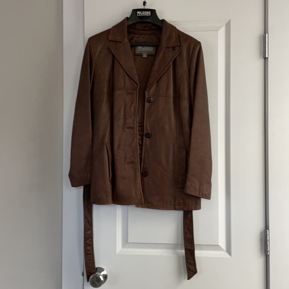 Wilsons Leather Jackets & Blazers - Wilsons Leather jacket with belt in warm brown